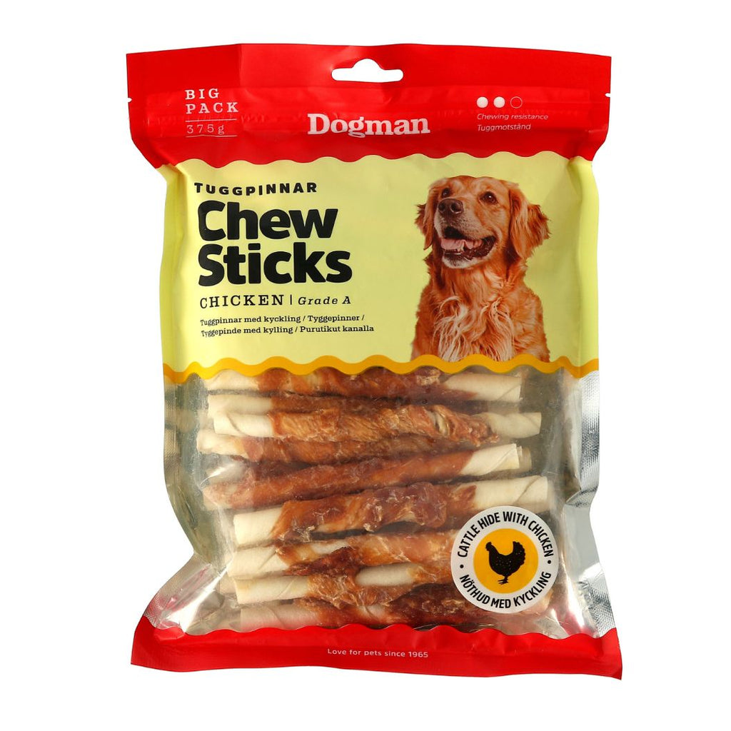 Dogman Big Pack Tyggepinde Kylling 375g