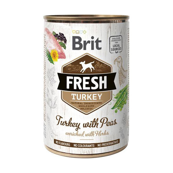 Brit Vådfoder Fresh Turkey & Peas