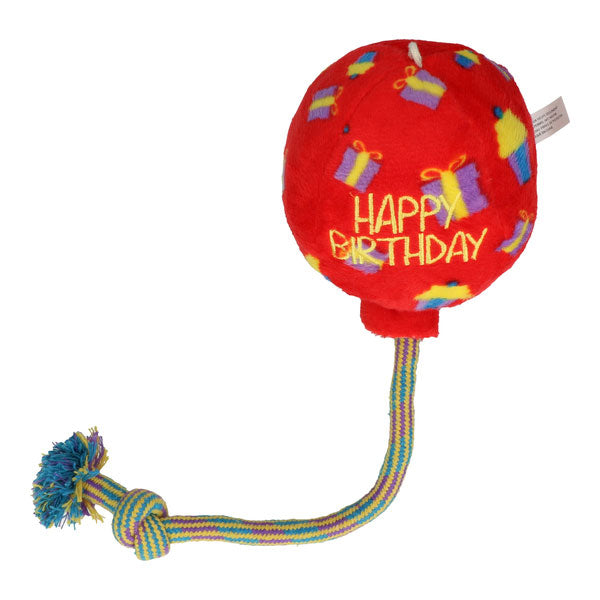 KONG Hundebamse Fødselsdagsballon rød